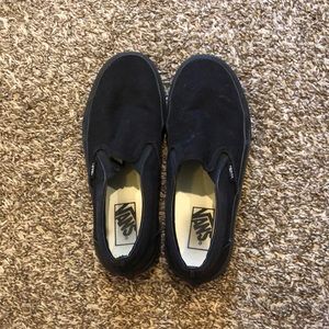Black slip on vans